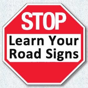 learn irish road signs for driving test